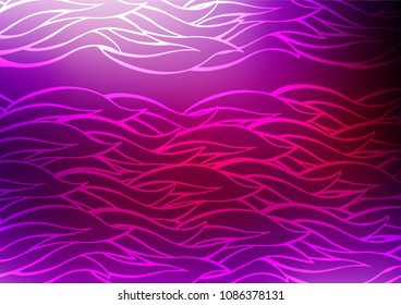 Dark Purple vector abstract doodle template. A completely new color illustration in doodle style. Hand painted design for web, leaflet, textile.