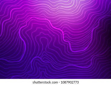 Dark Purple vector abstract doodle template. Blurred decorative design in Indian style with Zen tangles. The best blurred design for your business.