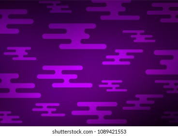 Dark Purple vector abstract doodle background. Decorative shining illustration with doodles on abstract template. A completely new template for your business design.