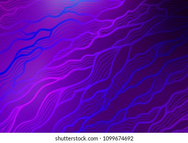 Dark Purple vector abstract doodle template. Blurred decorative design in Indian style with Zen tangles. Brand-new style for your business design.