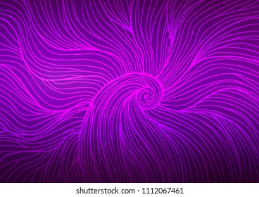 Dark Purple vector abstract doodle pattern. Decorative shining illustration with doodles on abstract template. A completely new design for your business.