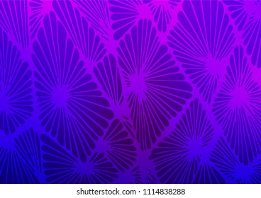 Dark Purple vector abstract doodle template. Geometric doodle illustration in Origami style with gradient. Hand painted design for web, wrapping, wallpaper.
