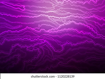 Dark Purple vector abstract doodle pattern. Ethnic elegant natural pattern with gradient. The completely new template can be used for your brand book.