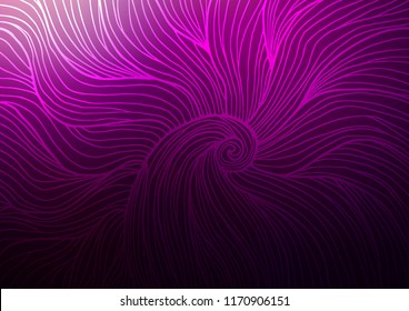 Dark Purple vector abstract doodle template. Colorful illustration in abstract style with doodles and Zen tangles. The template can be used as a background for cell phones.