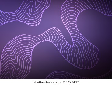 Dark Purple vector abstract doodle pattern. Modern geometrical abstract illustration with doodles. The template can be used as a background for cell phones.