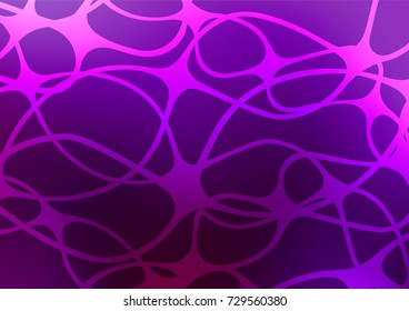 Dark Purple vector abstract doodle pattern. Decorative shining illustration with doodles on abstract template. The best blurred design for your business.