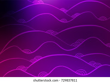Dark Purple vector abstract doodle texture. Modern geometrical abstract illustration with doodles. The best blurred design for your business.