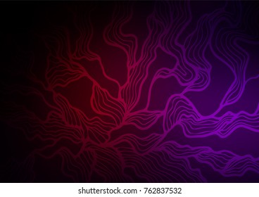 Dark Purple vector abstract doodle template. Modern geometrical abstract illustration with doodles. A new texture for your design.