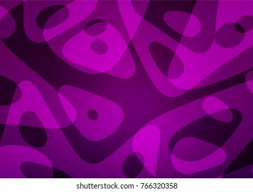 Dark Purple vector abstract doodle pattern. Shining colored illustration with doodles in Zen tangle style. The best blurred design for your business.