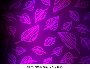 Dark Purple vector abstract doodle background. A vague abstract illustration with doodles in Indian style. Brand-new design for your business.