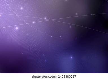 Dark Purple vector Abstract illustration with colored bubbles in nature style. Blurred bubbles on abstract background with colorful gradient. Modern template for landing page.