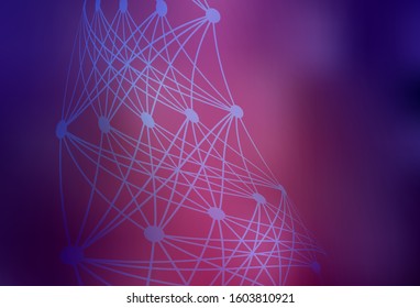 Dark Purple vector abstract layout. Colorful abstract illustration with gradient. Elegant background for a brand book.