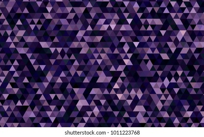 Dark Purple vector abstract mosaic pattern.
