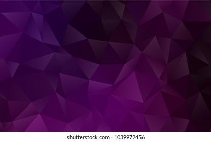 Dark Purple vector abstract mosaic background. Shining colored illustration in a brand-new style. The completely new template can be used for your brand book.