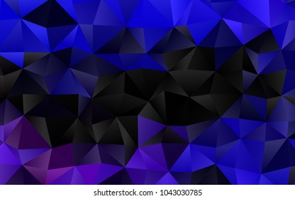 Dark Purple vector abstract mosaic background. An elegant bright illustration with gradient. A completely new design for your business.