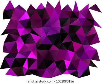 Dark Purple vector abstract mosaic pattern. Colorful abstract illustration with gradient. The completely new template can be used for your brand book.