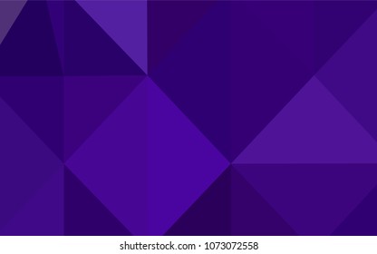 Dark Purple vector abstract mosaic pattern. Modern geometrical abstract illustration with gradient. A completely new template for your business design.