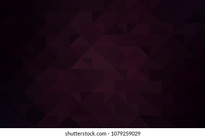 Dark Purple vector abstract mosaic template. Brand-new colored illustration in blurry style with gradient. A completely new template for your business design.