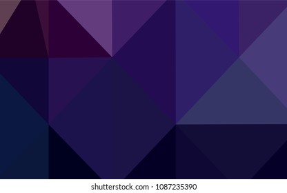 Dark Purple vector abstract mosaic background. Glitter abstract illustration with an elegant design. A completely new template for your business design.