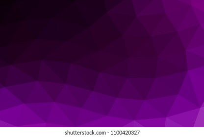 Dark Purple vector abstract mosaic abstract mosaic. Colorful illustration in abstract style with gradient. A completely new template for your business design.