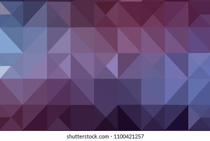 Dark Purple vector abstract mosaic pattern. Modern abstract illustration with triangles. Pattern for a brand book's backdrop.