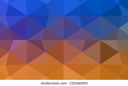 Dark Purple vector abstract mosaic backdrop. Elegant bright polygonal illustration with gradient. A completely new template for your business design.