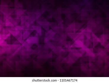 Dark Purple vector abstract mosaic abstract mosaic. Colorful abstract illustration with gradient. A completely new design for your business.