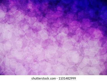 Dark Purple vector abstract mosaic pattern. An elegant bright illustration with gradient. A completely new design for your business.
