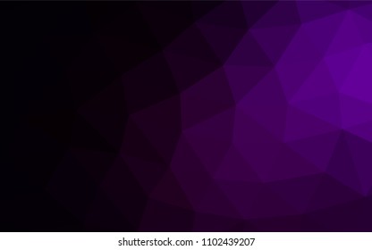 Dark Purple vector abstract mosaic pattern. Modern geometrical abstract illustration with gradient. A new texture for your design.