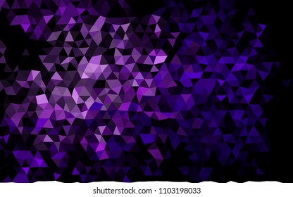 Dark Purple vector abstract mosaic pattern. A completely new color illustration in a vague style. A completely new template for your business design.