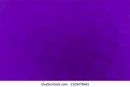 Dark Purple vector abstract mosaic pattern. An elegant bright illustration with gradient. The template can be used as a background for cell phones.