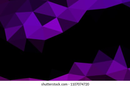 Dark Purple vector abstract mosaic abstract mosaic. Colorful abstract illustration with gradient. A new texture for your design.