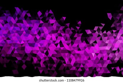 Dark Purple vector abstract mosaic template. Shining colored illustration in a Brand new style. Brand new style for your business design.
