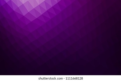 Dark Purple vector abstract mosaic background. Creative geometric illustration in Origami style with gradient. The template can be used as a background for cell phones.