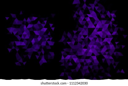 Dark Purple vector abstract mosaic background. Shining colored illustration in a Brand new style. The polygonal design can be used for your web site.
