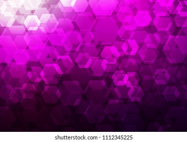 Dark Purple vector abstract mosaic pattern. An elegant bright illustration with gradient. The textured pattern can be used for background.