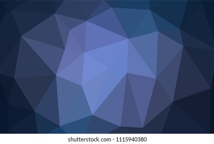 Dark Purple vector abstract mosaic background. Colorful illustration in polygonal style with gradient. The template for cell phone's backgrounds.