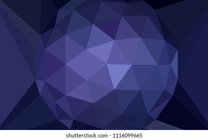 Dark Purple vector abstract mosaic backdrop with a diamond. Colorful illustration with gradient. Completely new template for your banner.