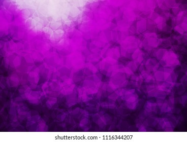 Dark Purple vector abstract mosaic pattern. Shining illustration, which consist of hexagons. The elegant pattern can be used as part of a brand book.