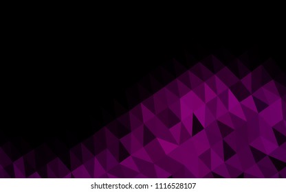 Dark Purple vector abstract mosaic pattern. Colorful illustration in abstract style with gradient. The template can be used as a background for cell phones.