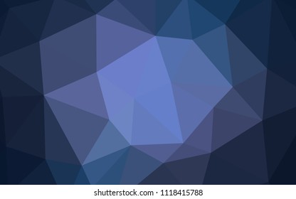 Dark Purple vector abstract mosaic background. Elegant bright polygonal illustration with gradient. Best triangular design for your business.
