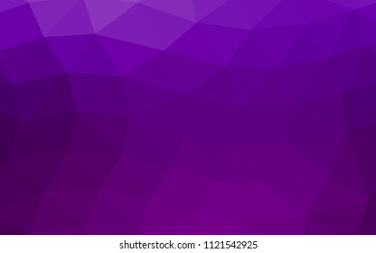 Dark Purple vector abstract mosaic abstract mosaic. Creative illustration in halftone style with gradient. The template can be used as a background for cell phones.