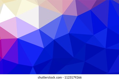 Dark Purple vector abstract mosaic backdrop. Colorful illustration in polygonal style with gradient. Polygonal design for your web site.