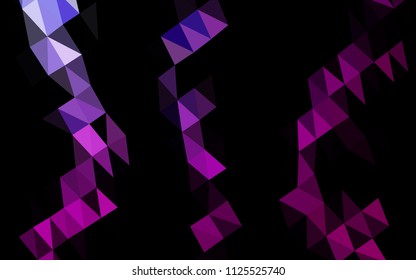 Dark Purple vector abstract mosaic background. Glitter abstract illustration with an elegant design. The template can be used as a background for cell phones.