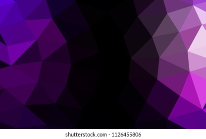 Dark Purple vector abstract mosaic abstract mosaic. A vague abstract illustration with gradient. The template can be used as a background for cell phones.