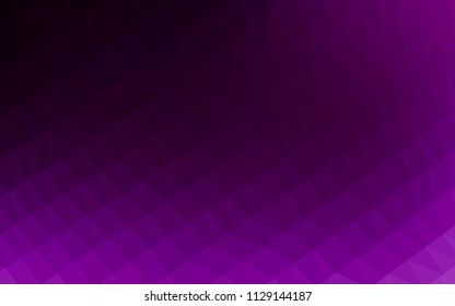 Dark Purple vector abstract mosaic background. Colorful abstract illustration with gradient. The textured pattern can be used for background.