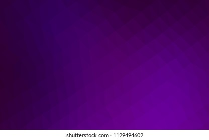 Dark Purple vector abstract mosaic pattern. A sample with polygonal shapes. The textured pattern can be used for background.