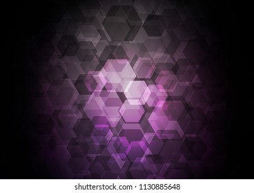 Dark Purple vector abstract mosaic background. Brand new colored illustration in blurry style with gradient. A completely new design for your business.