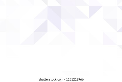 Dark Purple vector abstract mosaic pattern. A sample with polygonal shapes. Best triangular design for your business.