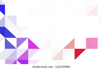 Dark Purple vector abstract mosaic background. A completely new color illustration in a polygonal style. Best triangular design for your business.